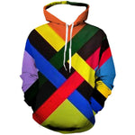 3D Graphic Printed Hoodies Geometric Patterns