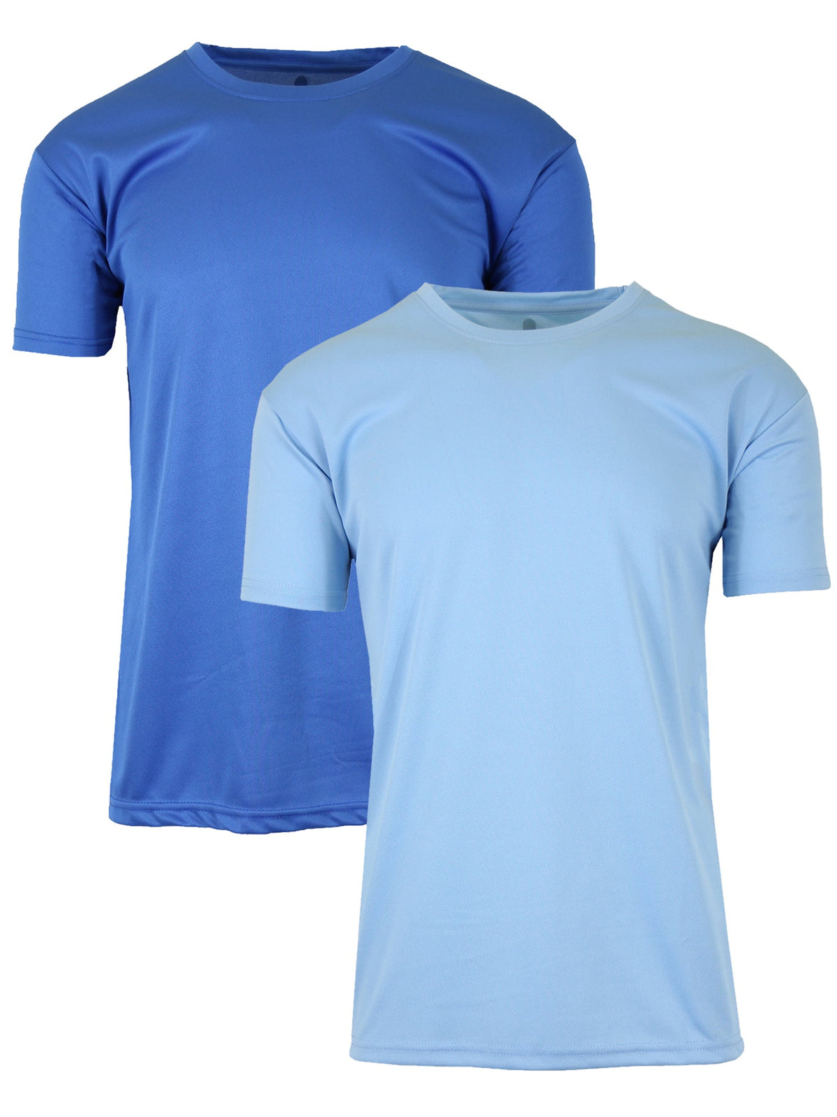 2-Pack Men's Short Sleeve Moisture-Wicking Quick Dry Performance Crew Neck Tee (S-2XL)
