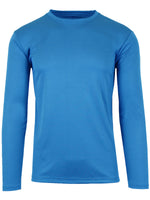 Men's Long Sleeve Moisture-Wicking Crew Neck Tees – Quick Dry, Odor Resistant, Wrinkle-Free Active Shirts