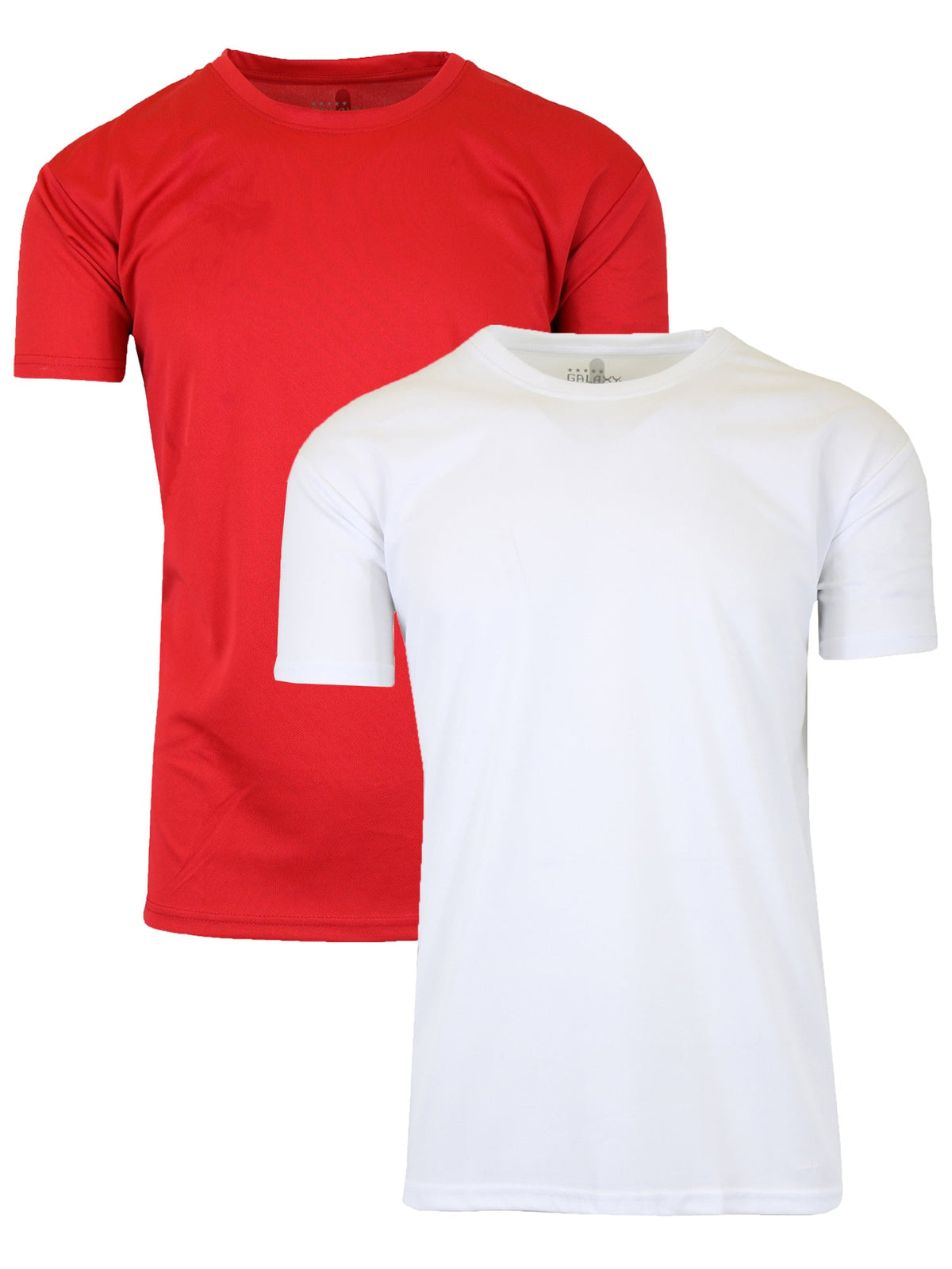 2-Pack Men's Short Sleeve Moisture-Wicking Quick Dry Performance Crew Neck Tee (S-2XL)