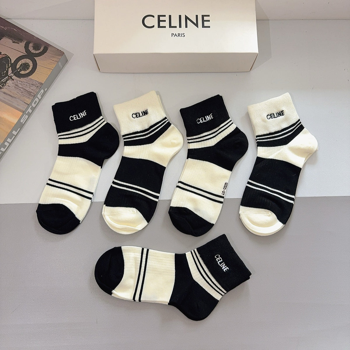 5-Pair Comfort Socks Set (1 BOX)-32