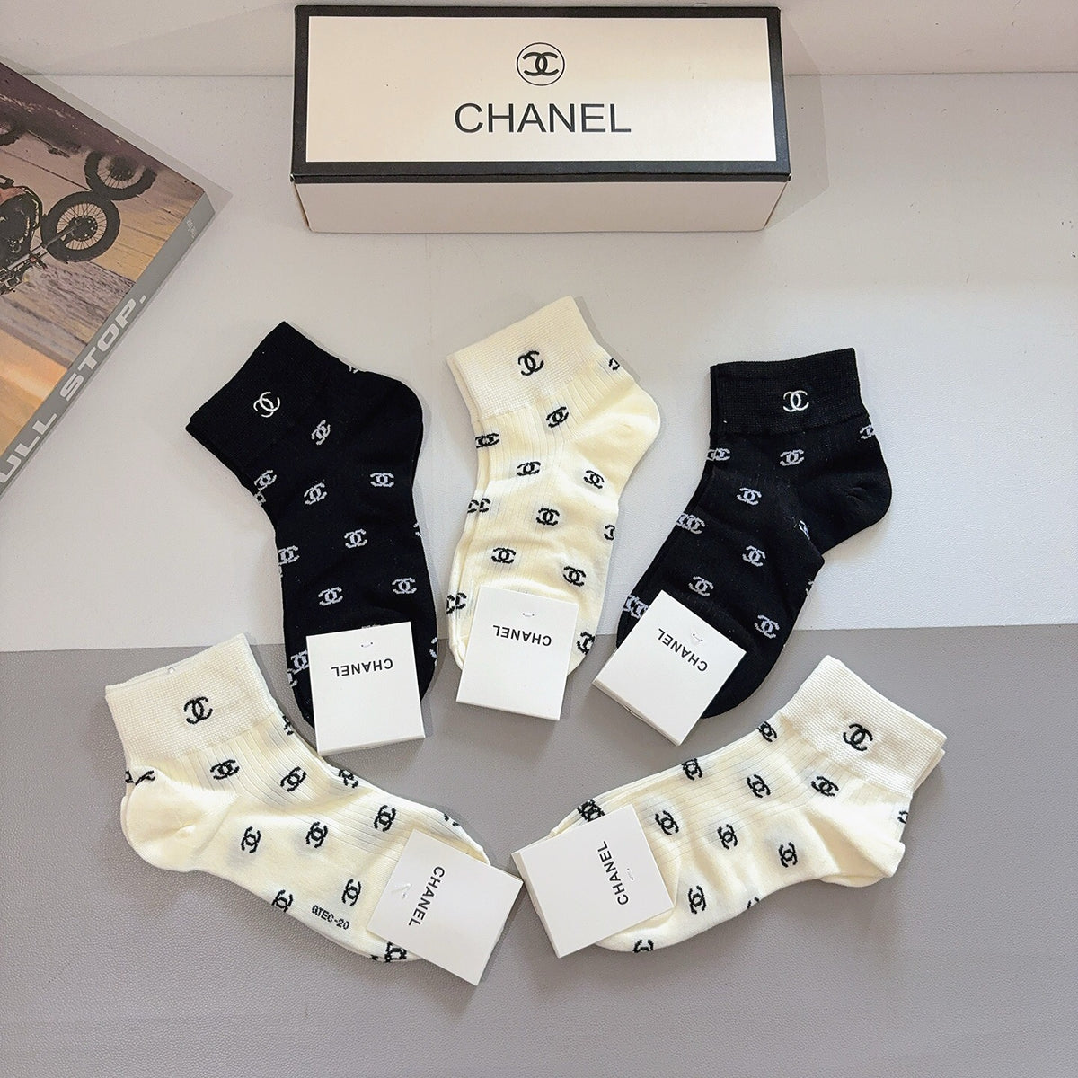 5-Pair Comfort Socks Set (1 BOX)-39
