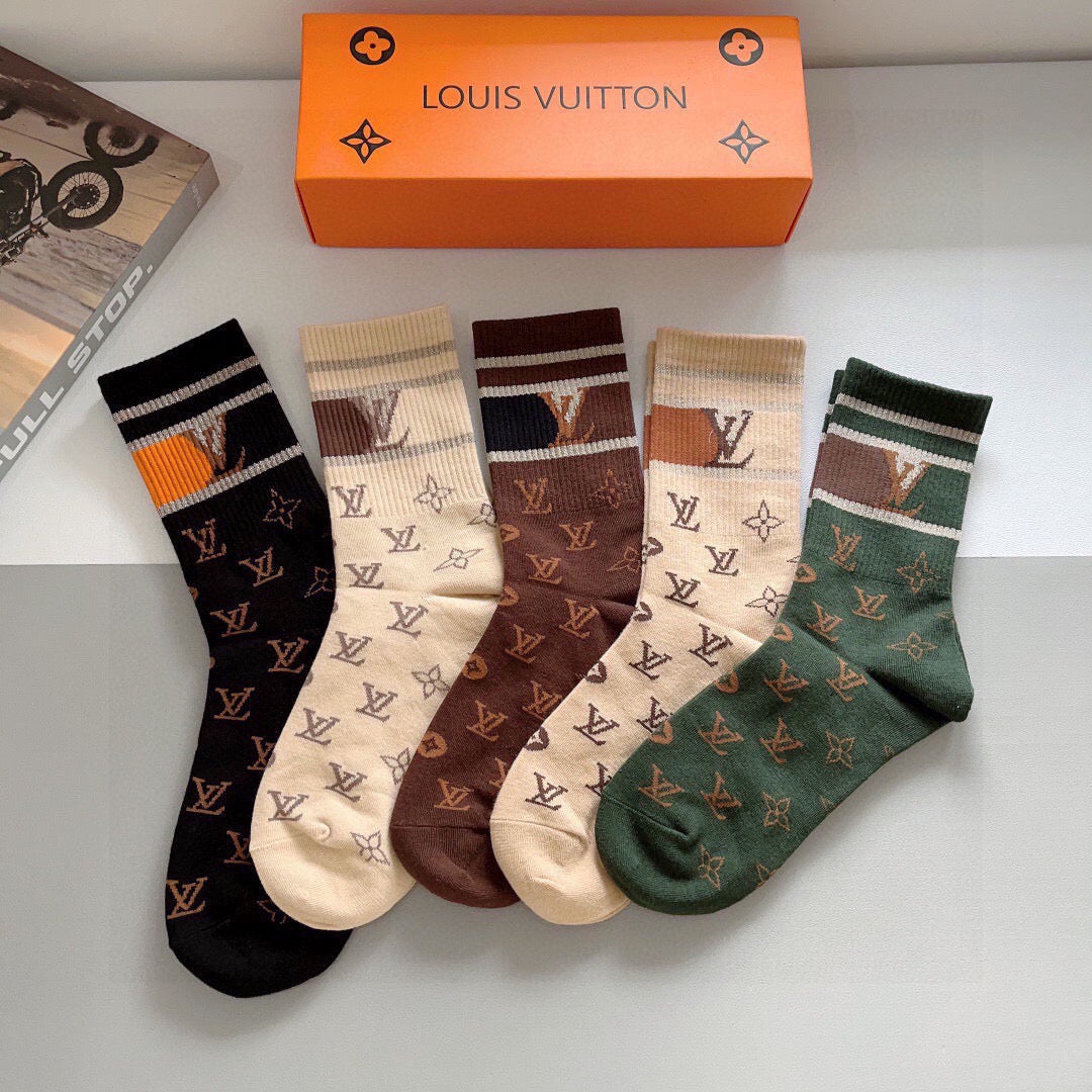 5-Pair Comfort Socks Set (1 BOX)-90