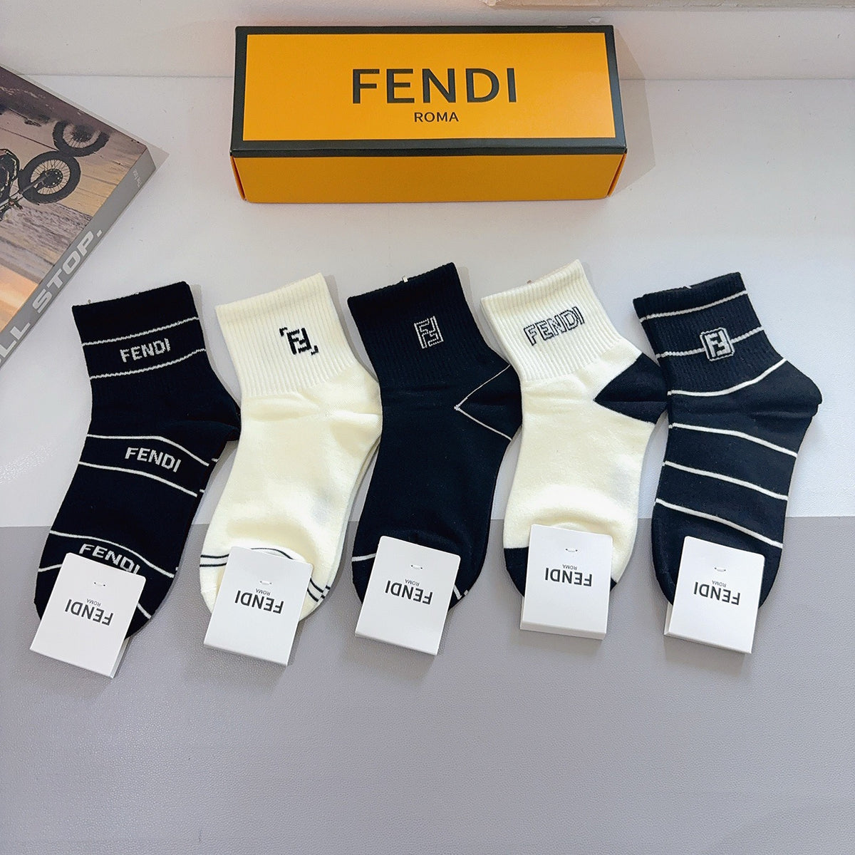 5-Pair Comfort Socks Set (1 BOX)-91
