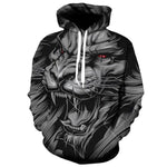 3D Graphic Printed Hoodies Lion