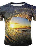 3D Galaxy Graphic Casual Daily Short Sleeve Shirts