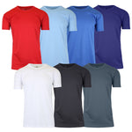 5-Pack Men's Short Sleeve Moisture-Wicking Quick Dry Performance Crew Neck Tee (S-2XL)