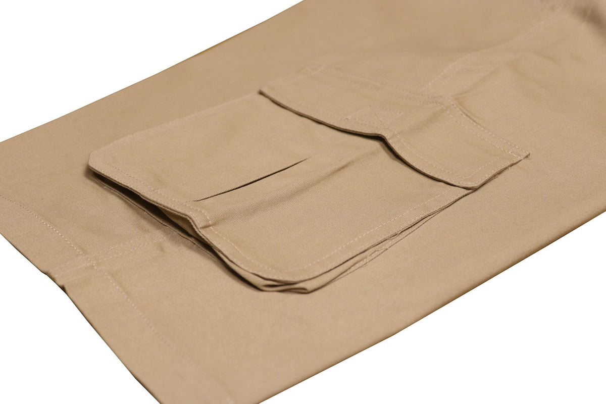 3-Pack Men's Cotton Flex Stretch Cargo Shorts With Belt (Sizes, 30-42)