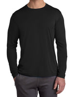3-Pack Men's Long Sleeve Moisture-Wicking Crew Neck Tees – Quick Dry, Odor Resistant, Wrinkle-Free Active Shirts