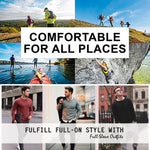 3-Pack Men's Long Sleeve Moisture-Wicking Crew Neck Tees – Quick Dry, Odor Resistant, Wrinkle-Free Active Shirts