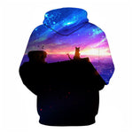 3D Graphic Printed Hoodies Cat