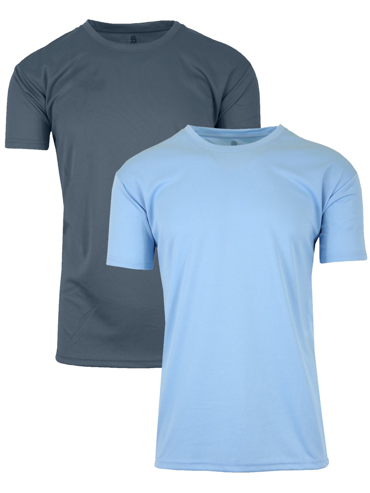 2-Pack Men's Short Sleeve Moisture-Wicking Quick Dry Performance Crew Neck Tee (S-2XL)