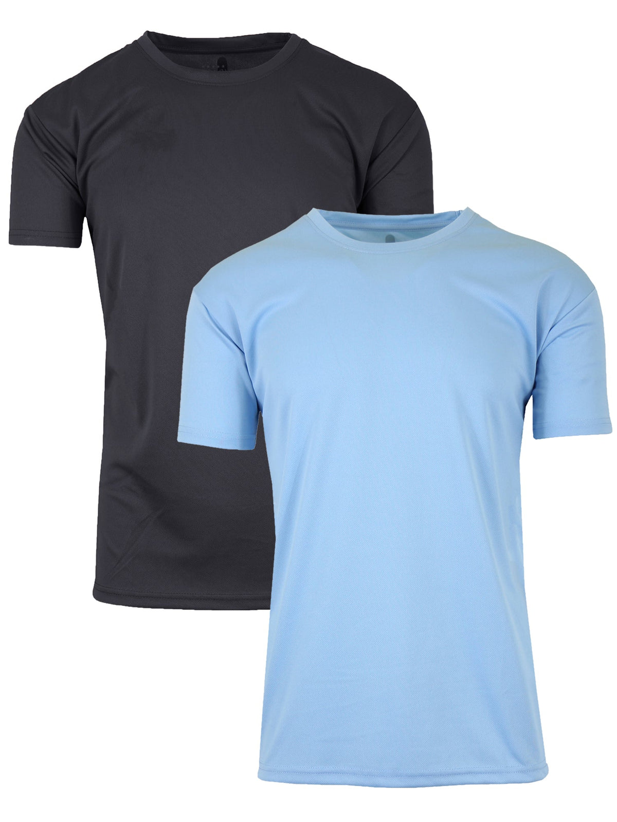 2-Pack Men's Short Sleeve Moisture-Wicking Quick Dry Performance Crew Neck Tee (S-2XL)