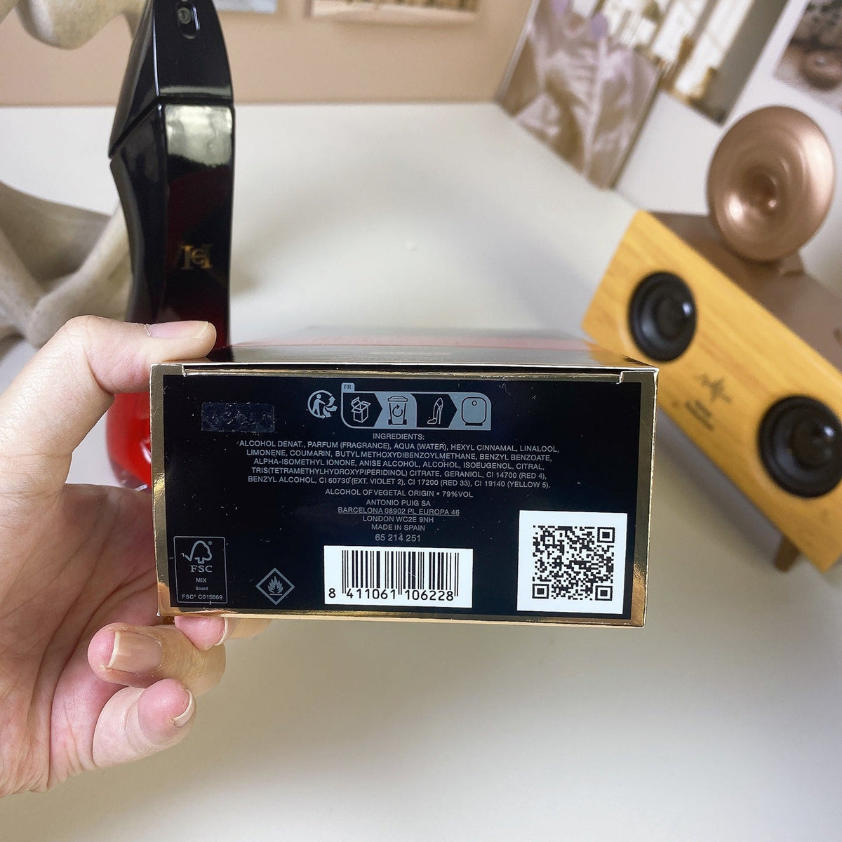 Red high heels/very good girl alloy heel ladies perfume 80ml