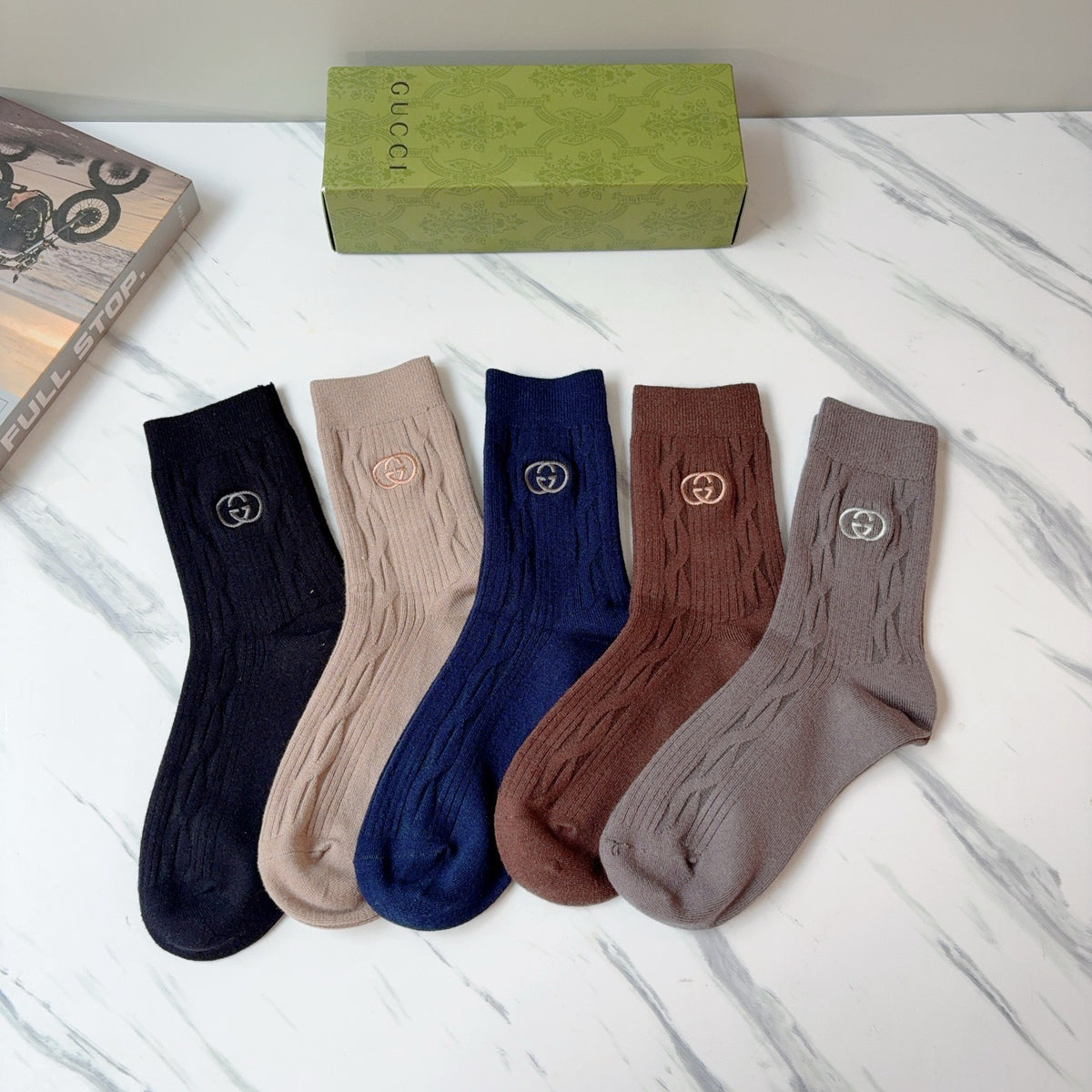 5-Pair Comfort Socks Set (1 BOX)-35