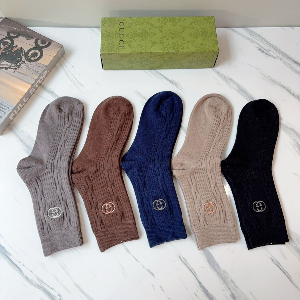 5-Pair Comfort Socks Set (1 BOX)-35