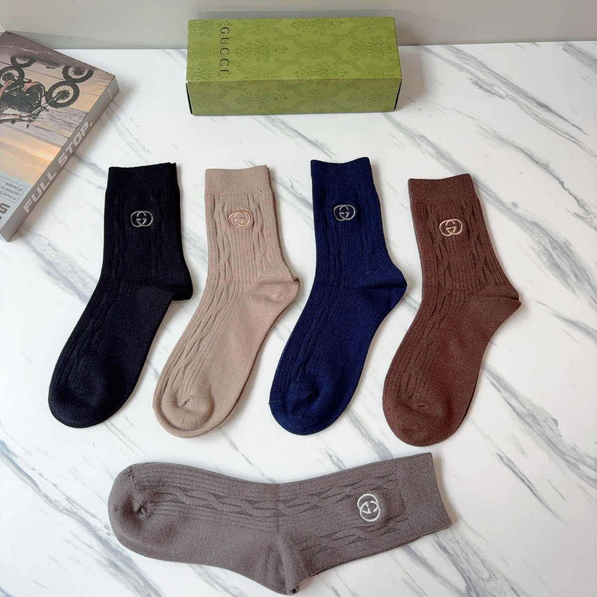 5-Pair Comfort Socks Set (1 BOX)-35