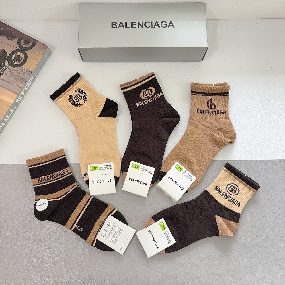 5-Pair Comfort Socks Set (1 BOX)-38