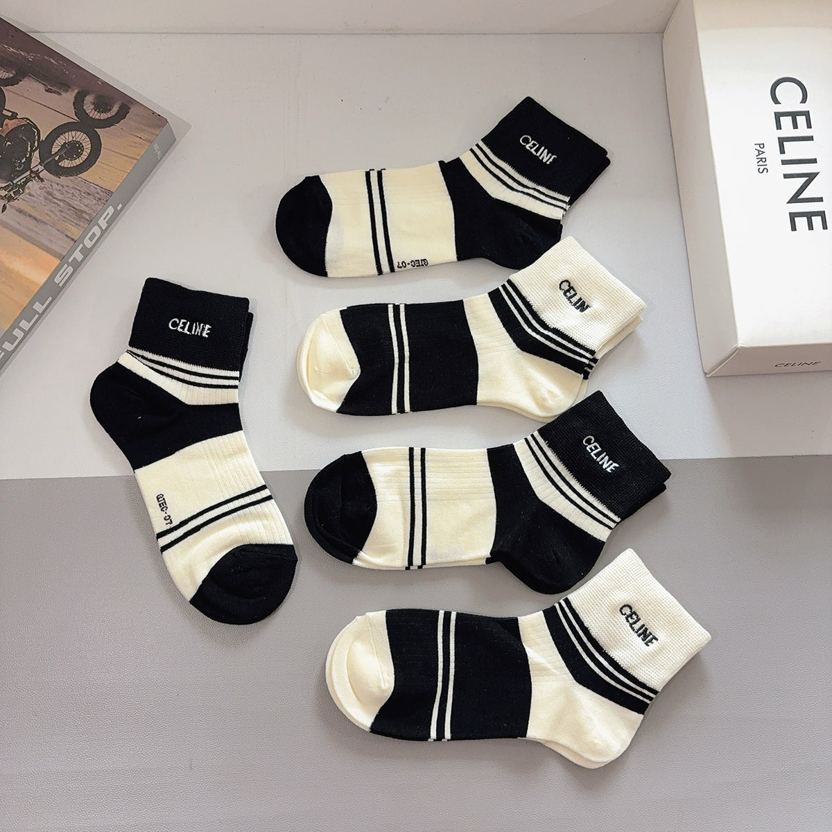 5-Pair Comfort Socks Set (1 BOX)-105