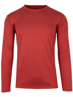 Men's Long Sleeve Moisture-Wicking Crew Neck Tees – Quick Dry, Odor Resistant, Wrinkle-Free Active Shirts